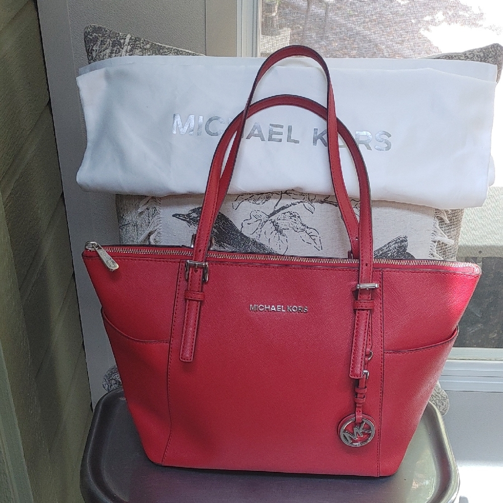 Michael Kors Vibrant Red Tote